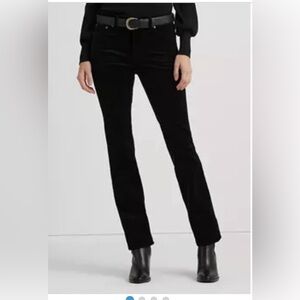 Lauren Ralph Lauren Fine Wale Corduroy Pants. Classic Straight. Black. Size 10